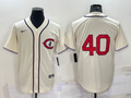 Men's Chicago Cubs Rich Harden #44.8 Cream Player Name Jersey