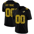 Custom1 Detroit Lions Leopard Print Fashion Vapor Limited Jersey1 Black Stitched American Football Jerseys