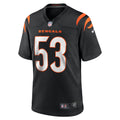 TJ Pesefea Cincinnati Bengals Nike Team Game Jersey -  Black