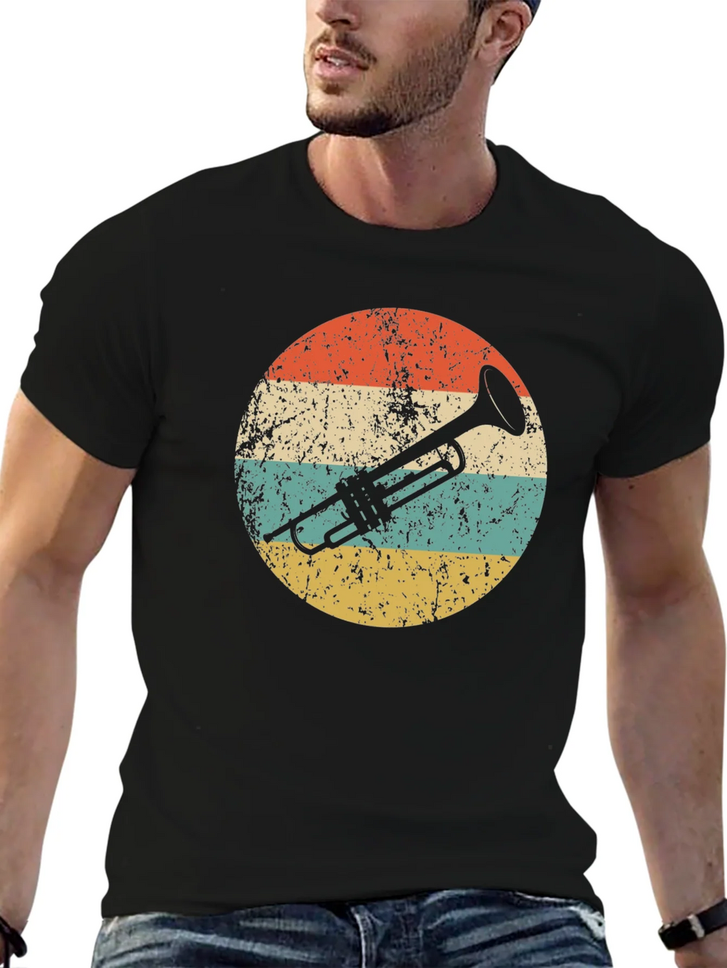 Retro Trumpet Graphic Tee