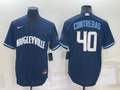 Men's Chicago Cubs Willson Contreras #44.8 Navy Replica Baseball Jersey