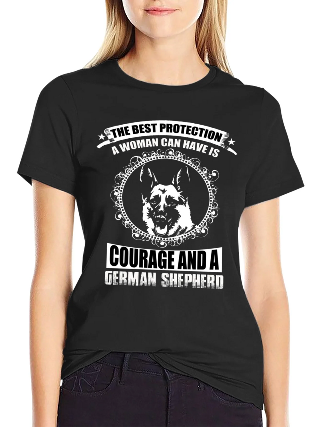 Womans Best Protection German Shepherd T-Shirt