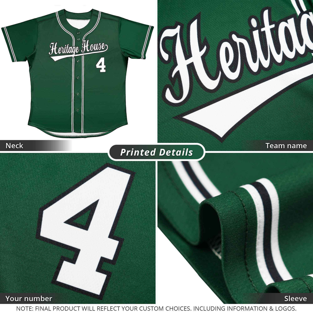 Custom Yellow Green-White Classic Style Authentic Baseball Jersey