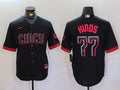 Men's Cincinnati Reds Rece Hinds #77 Black City Connect Replica Player Jersey1