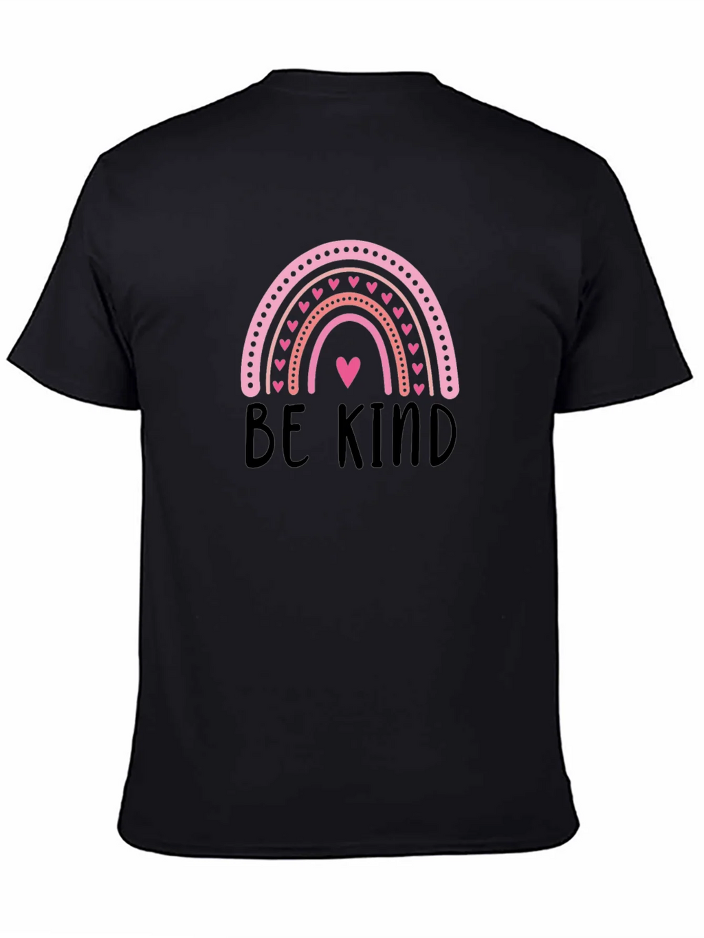 Be Kind Rainbow Heart Graphic T-Shirt