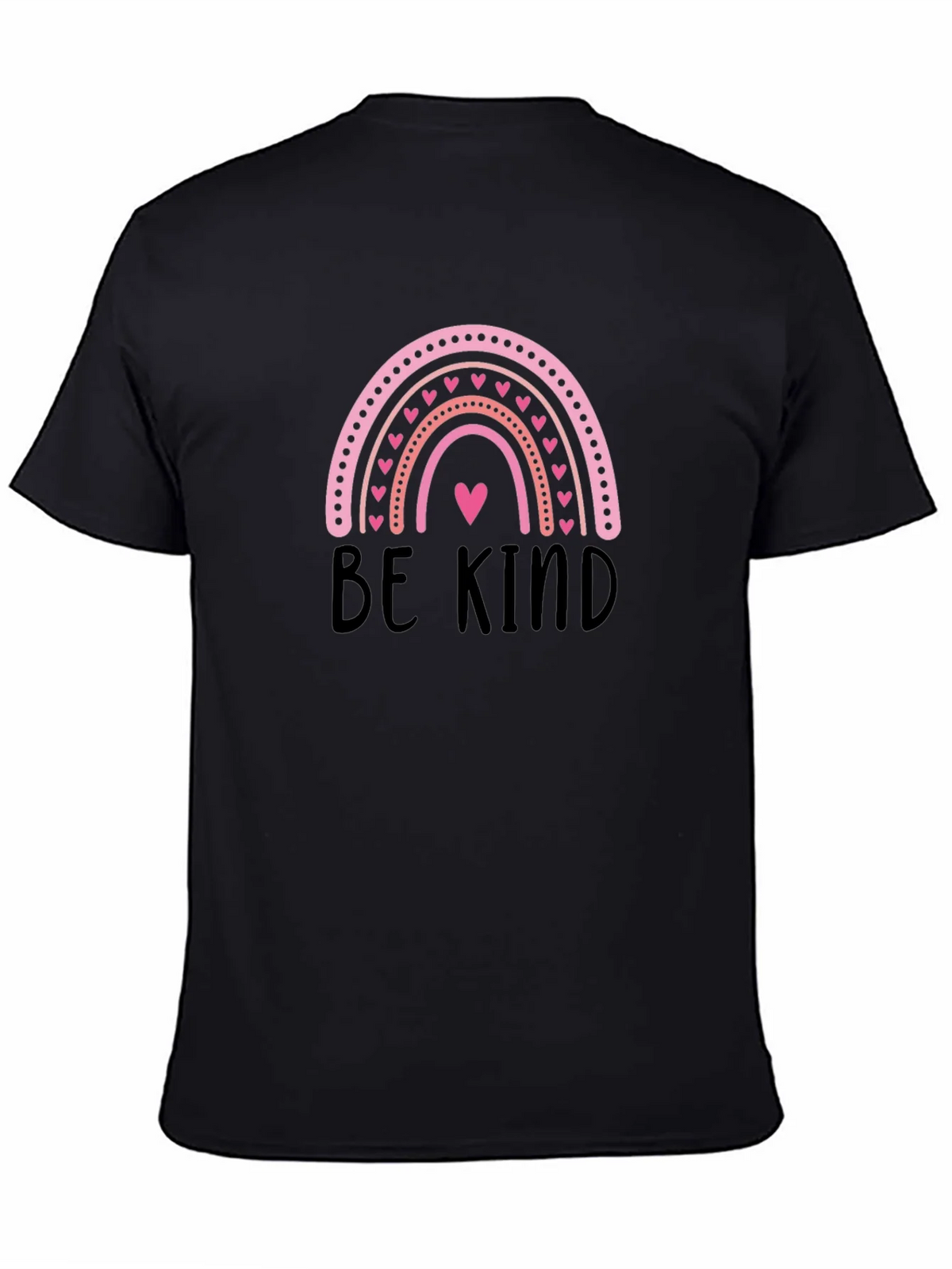Be Kind Rainbow Heart Graphic T-Shirt