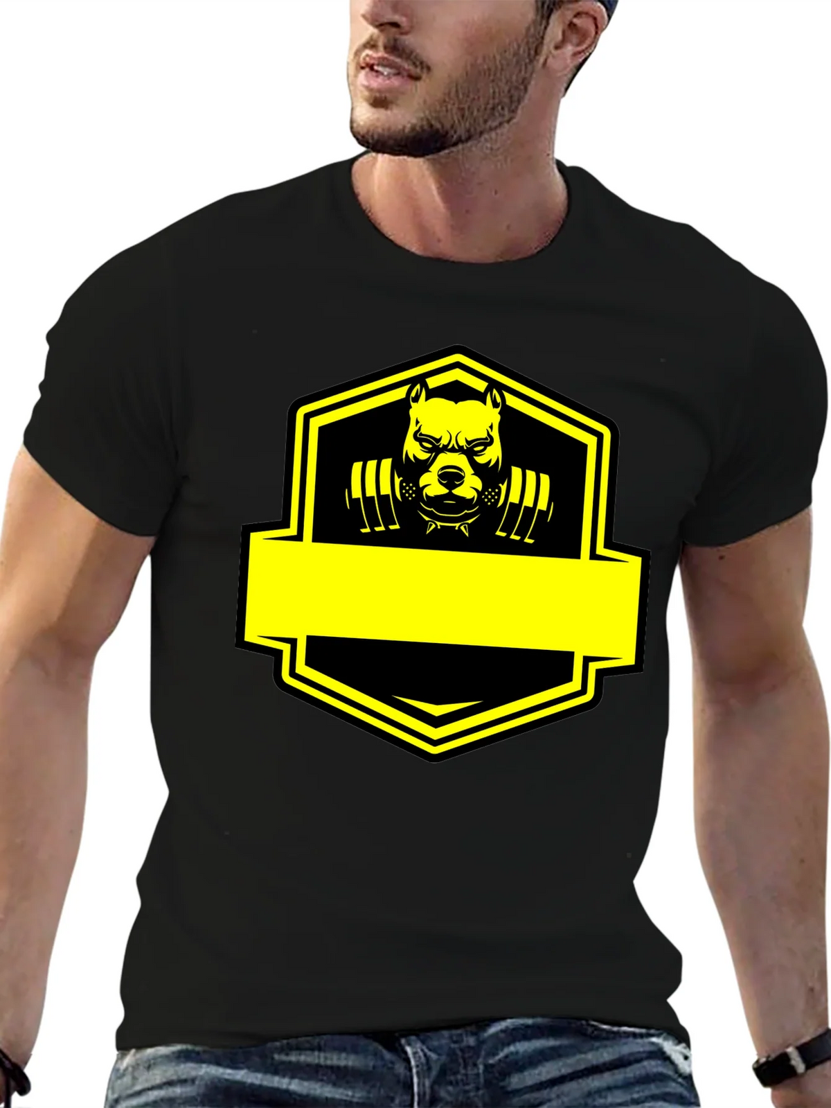 Pitbull Gym Beast Graphic Black T-Shirt