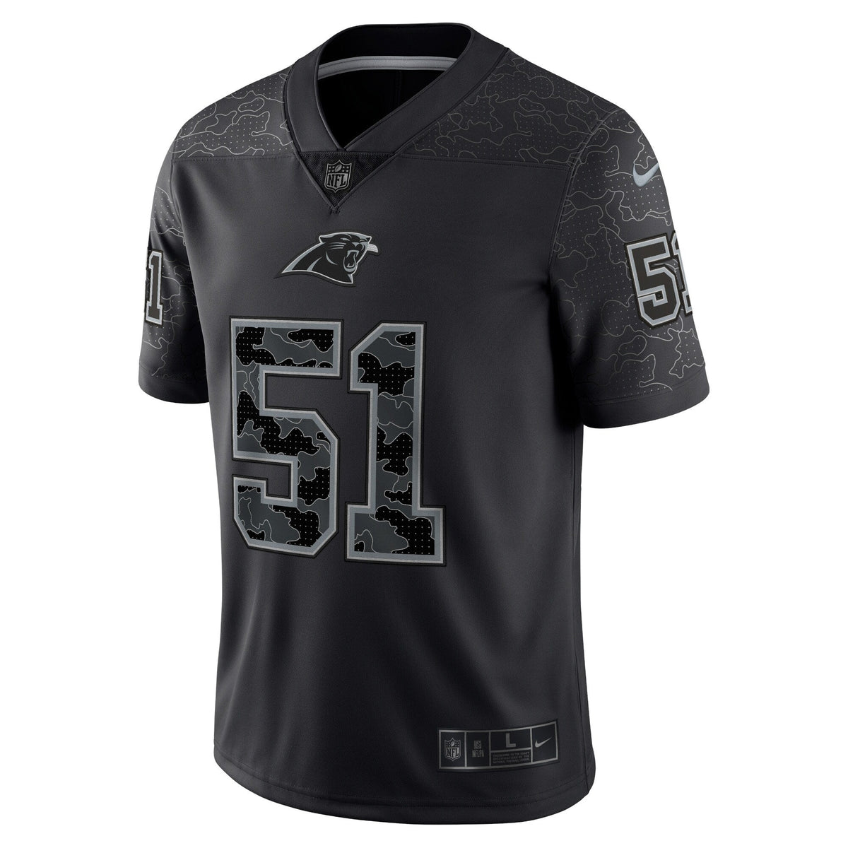 Sam Mills Carolina Panthers Nike Retired   RFLCTV Limited Jersey - Black