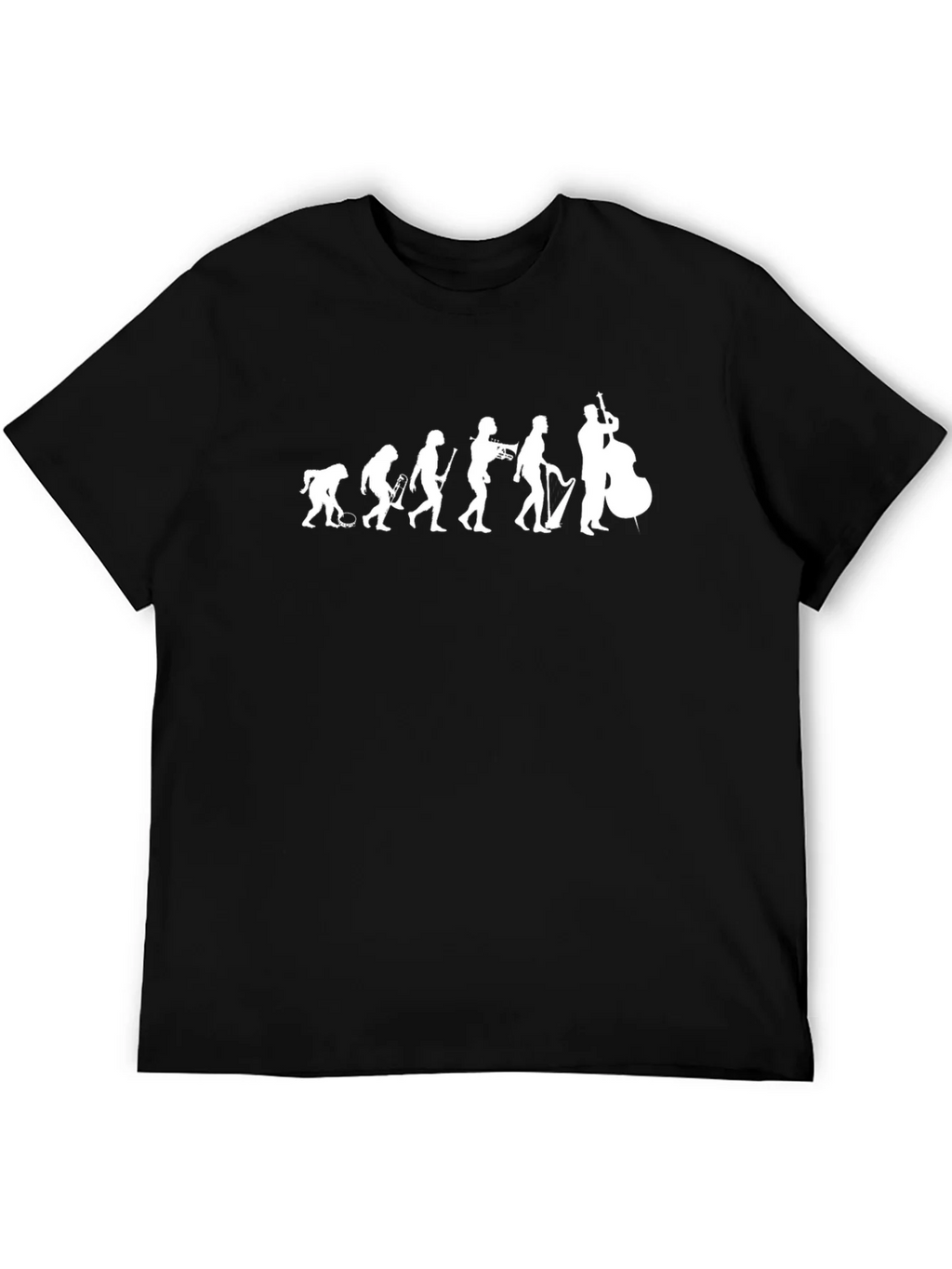 Jazz Evolution Graphic T-Shirt - Black