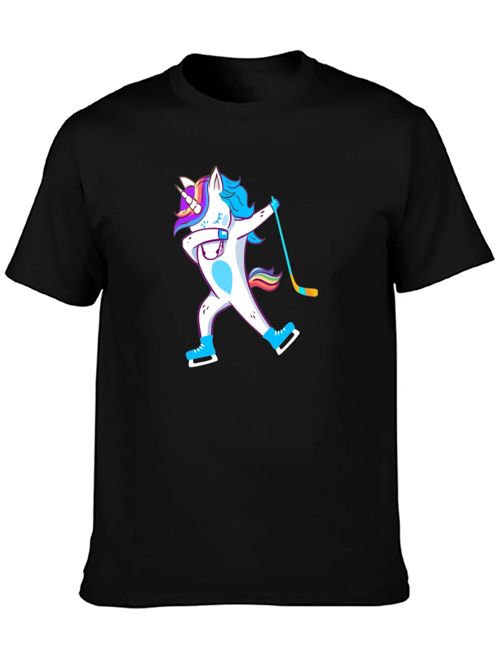 Unicorn Dabbing Hockey Player T-Shirt
