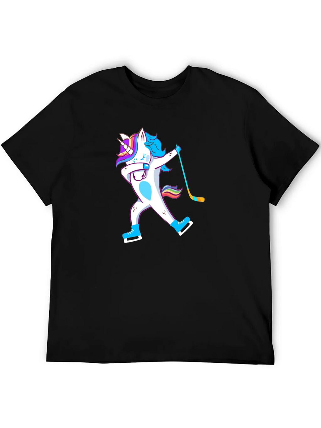 Unicorn Dabbing Hockey Player T-Shirt