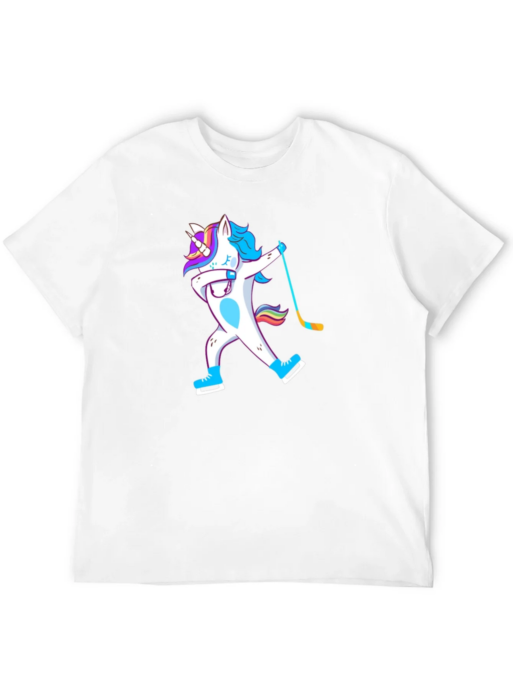 Unicorn Dabbing Hockey Player T-Shirt