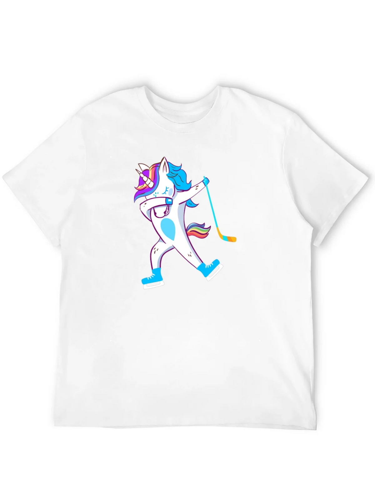 Unicorn Dabbing Hockey Player T-Shirt