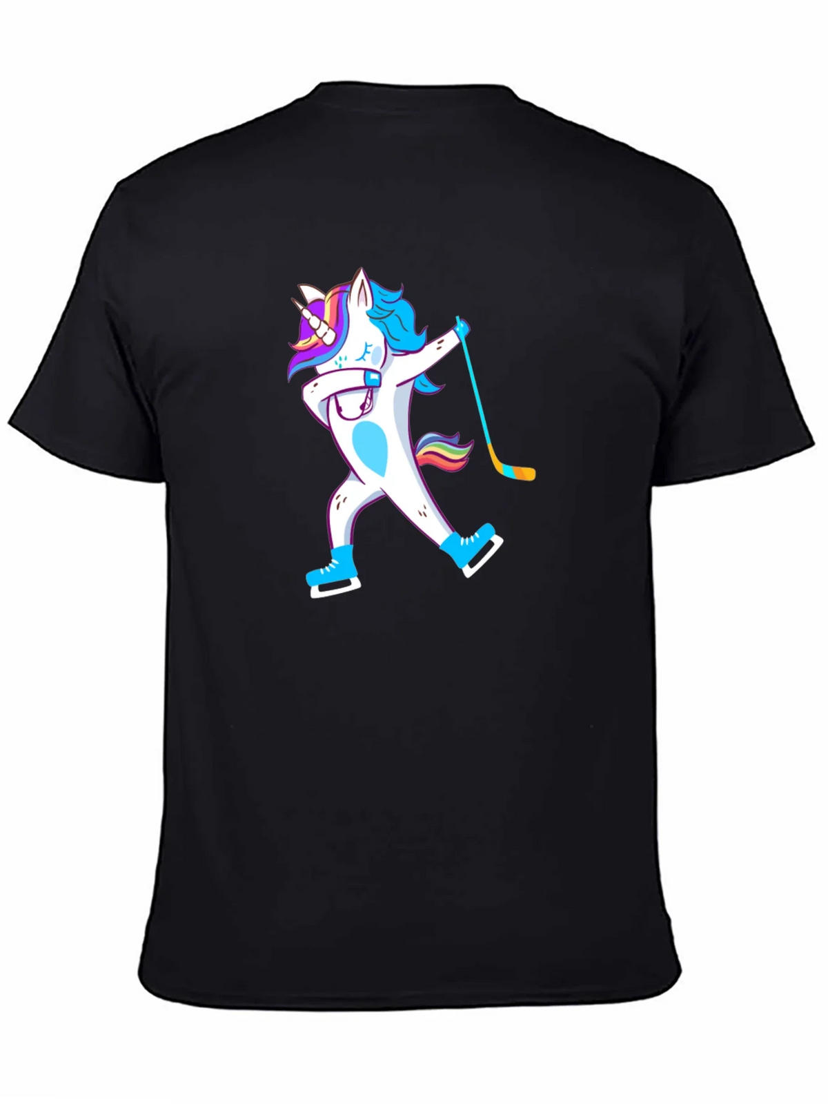 Unicorn Dabbing Hockey Player T-Shirt