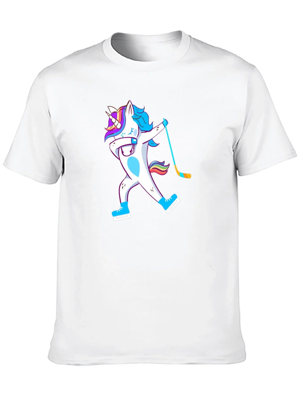 Unicorn Dabbing Hockey Player T-Shirt