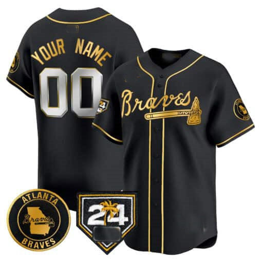 Custom A.Braves Spring Training Patch Vapor Premier Limited ��CStitched Baseball Jerseys