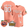Custom A.Braves Atliens & Peach Vapor Premier Limited ��C All Stitched Baseball Jerseys