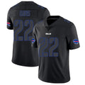 B.Bills #22 Ray Davis Player Limited Black Impact Football Jerseys
