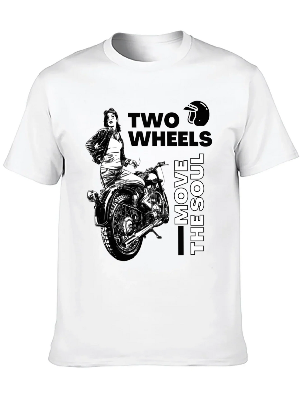 Two Wheels Move The Soul Biker T-Shirt