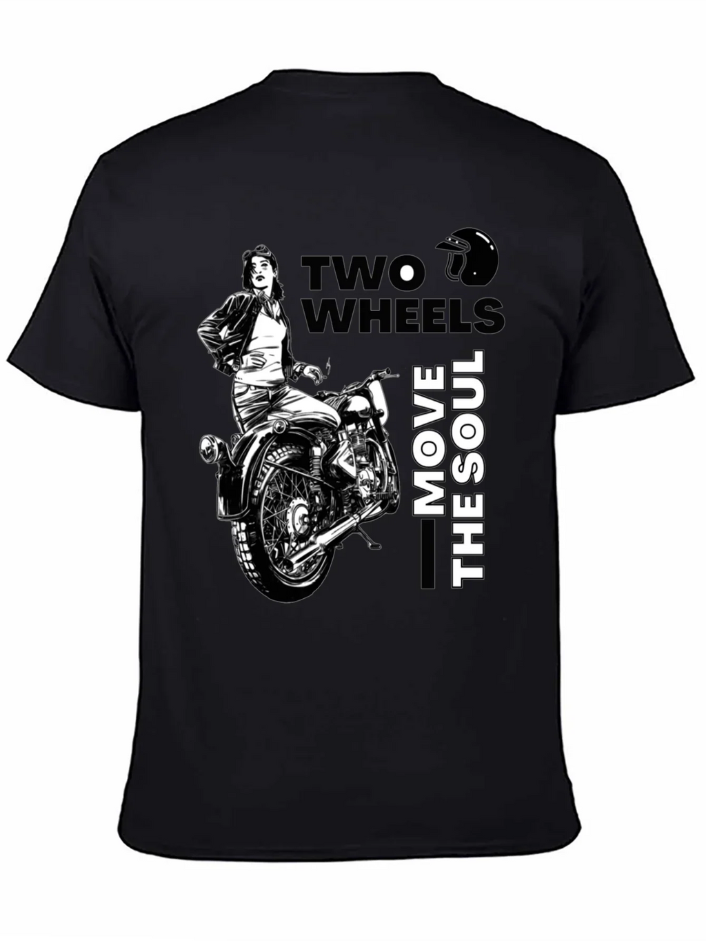Two Wheels Move The Soul Biker T-Shirt