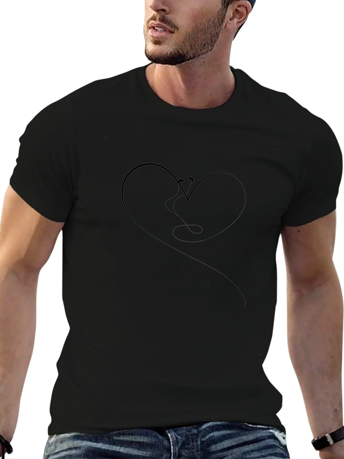 Heart Stethoscope Graphic T-Shirt