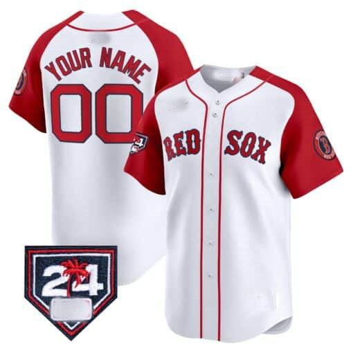 Custom B.Red Sox Spring Training Patch Vapor Premier Limited��C Stitched Baseball Jerseys