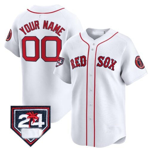 Custom B.Red Sox Spring Training Patch Vapor Premier Limited��C All Stitched Baseball Jerseys