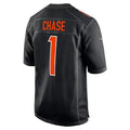 C.Bengals #1 Ja'Marr Chase Player Black Game Fashion Football Jerseys