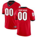 Custom Georgia Bulldogs Red Home Game Football Jerseys