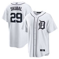 D.Tigers #29 Tarik Skubal Player White Home Replica Baseball Jerseys