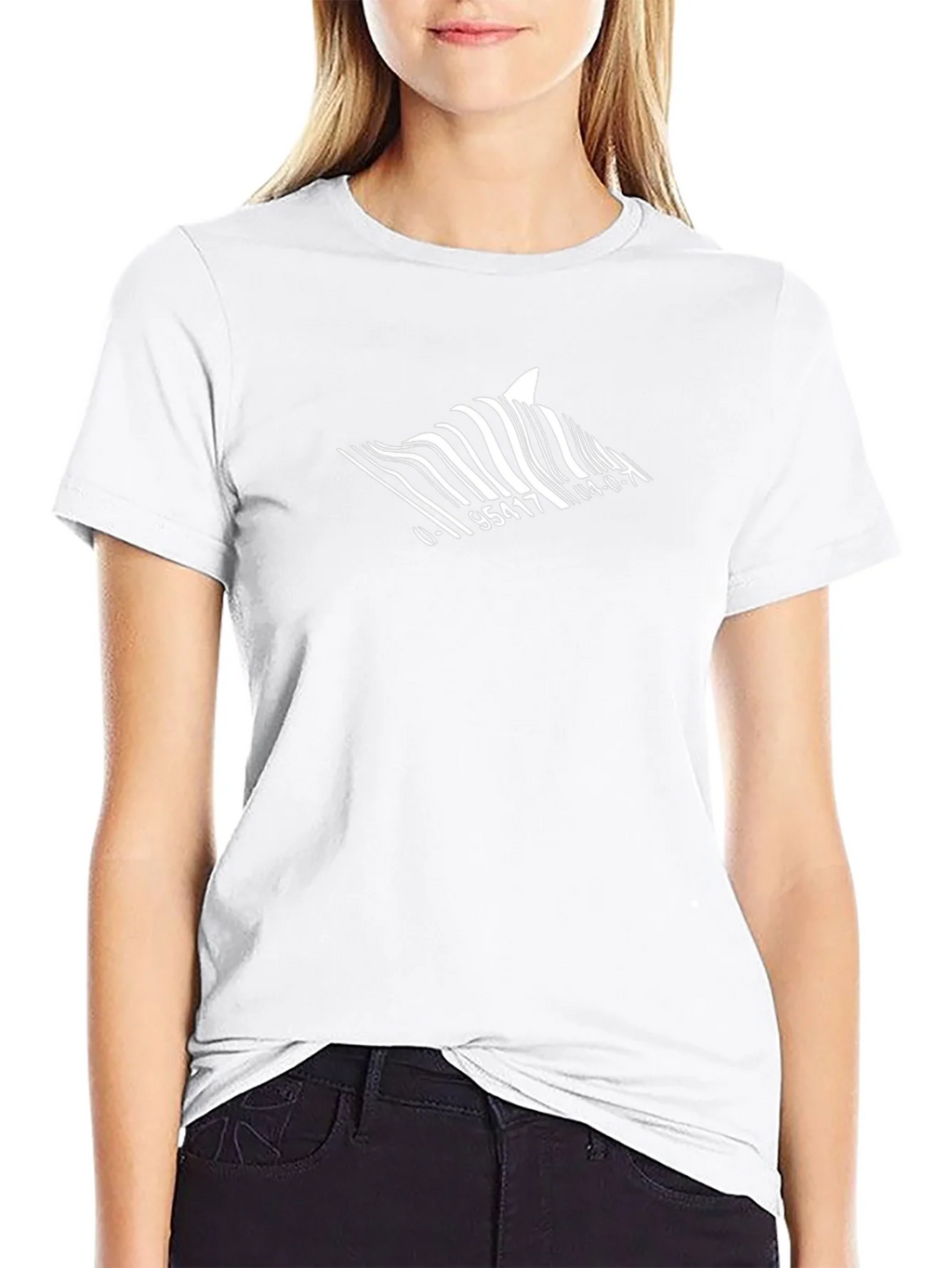 Shark Barcode T-Shirt - Unique Graphic Tee