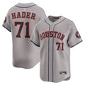 H.Astros #71 Josh Hader Player Gray Road Limited Baseball Jerseys