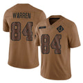 IN.Colts #84 Tyler Warren Player Brown Salute To Service Limited Football Jerseys
