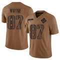 IN.Colts #87 Reggie Wayne Player Brown Salute To Service Limited Football Jerseys