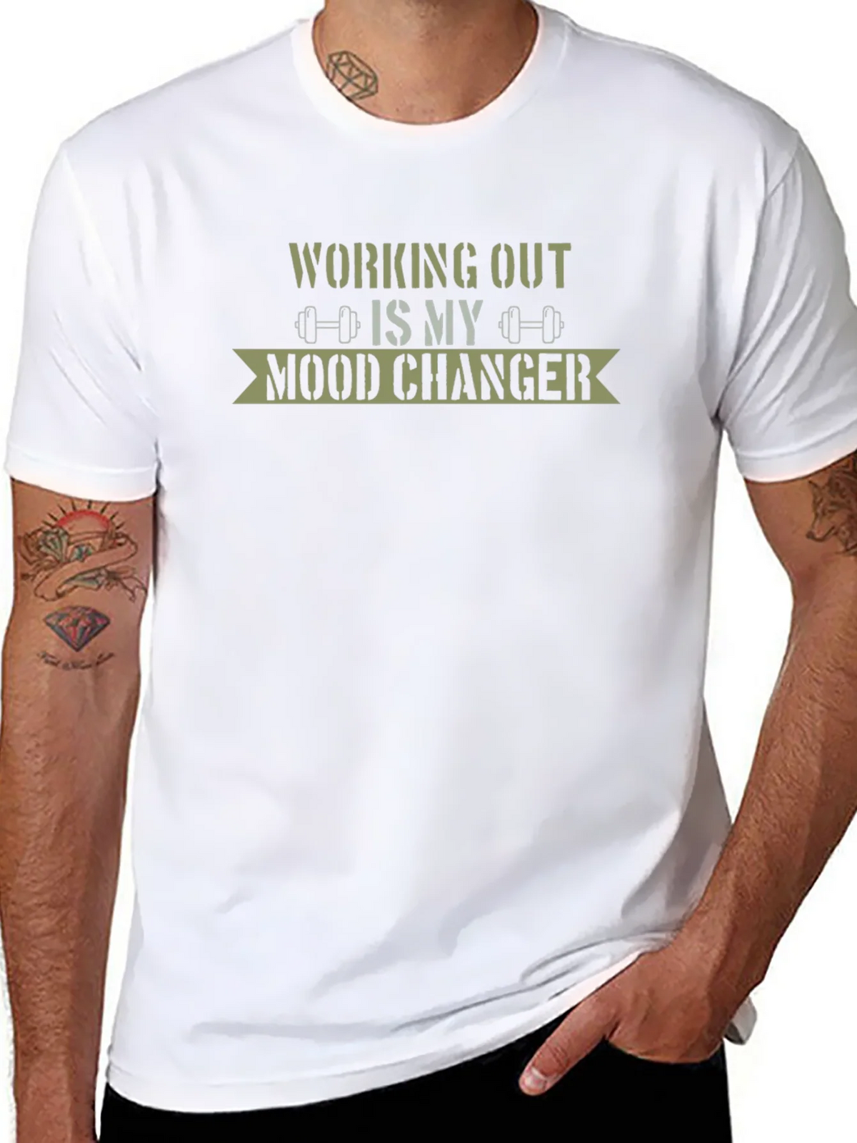 Workout Mood Changer Tee - Gym Motivation Apparel