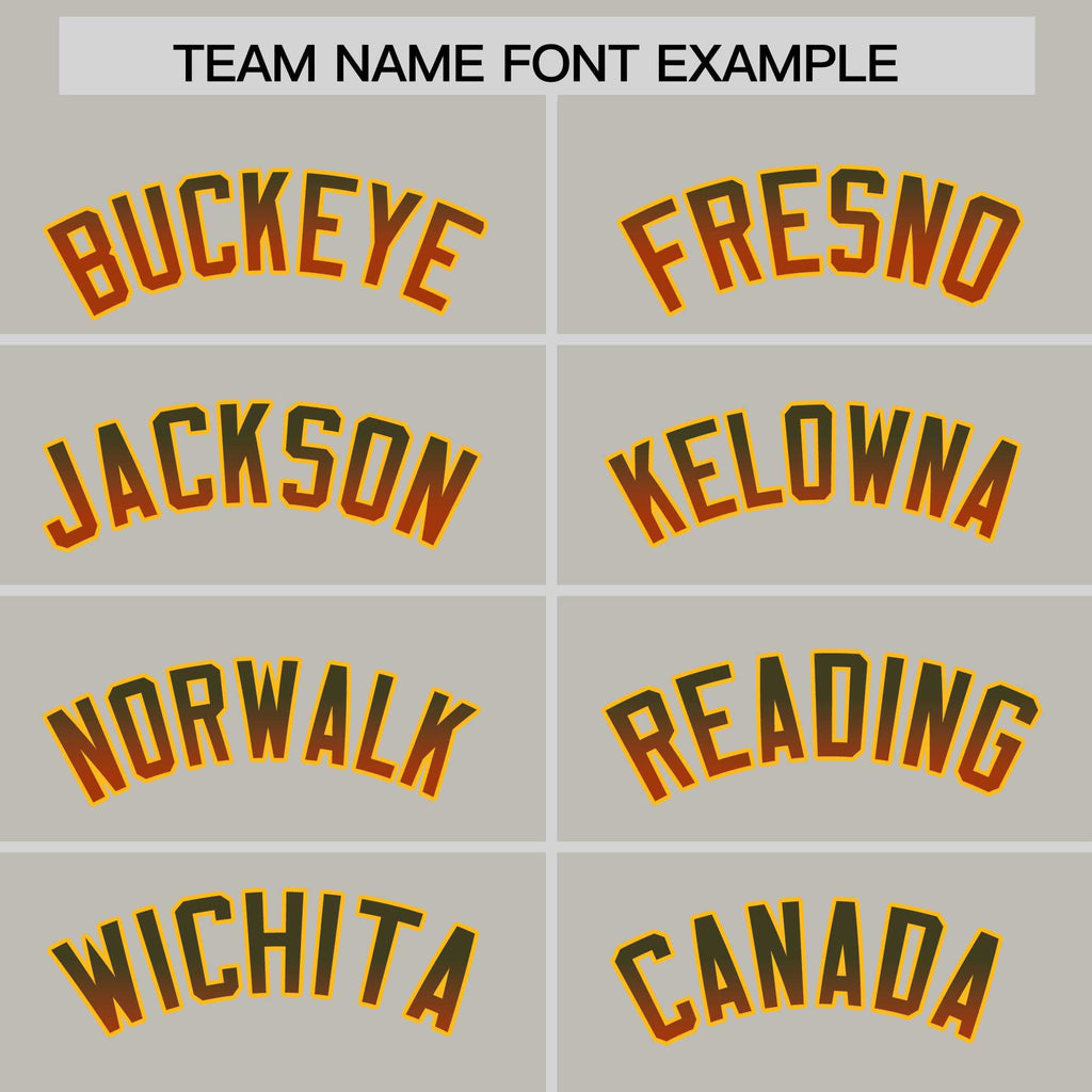Custom Gray Olive-Texas Orange Gradient Varsity Full-Snap Raglan Sleeves Baseball Jacket