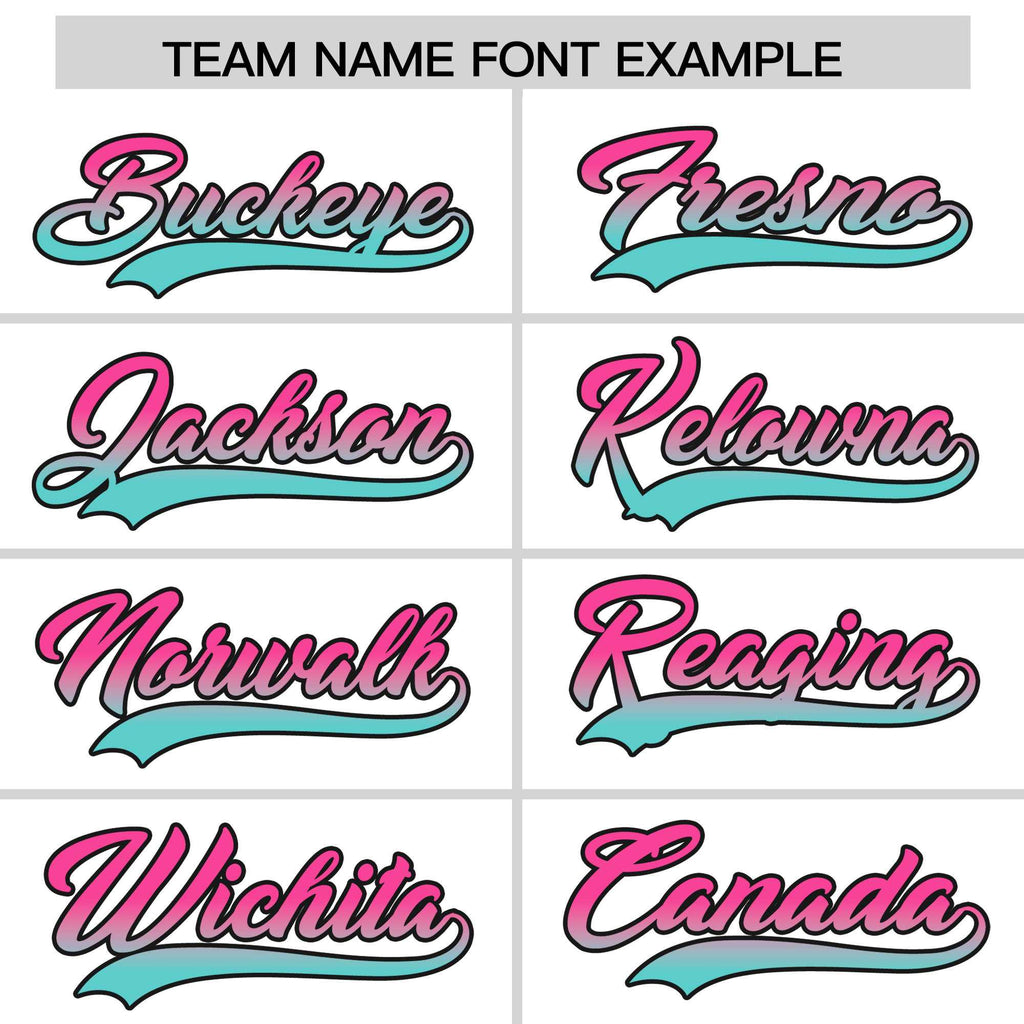 Custom White Pink-Bright Green Gradient Varsity Full-Snap Raglan Sleeves Baseball Jacket