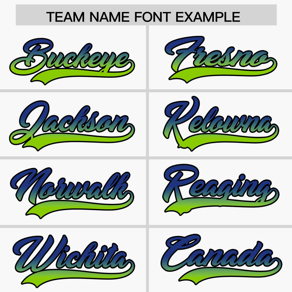Custom White Royal-Green Gradient Varsity Full-Snap Raglan Sleeves Baseball Jacket
