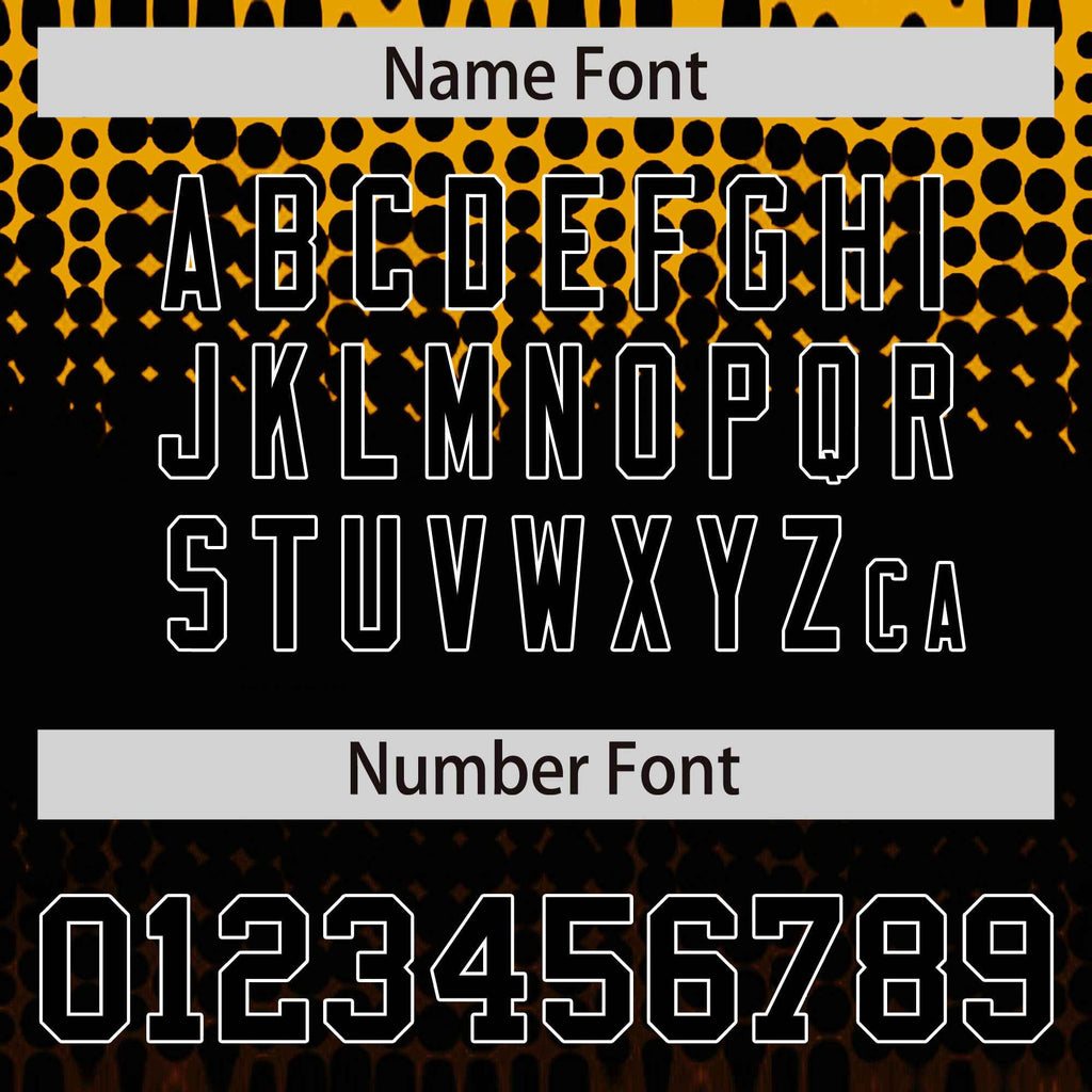 Custom Yellow Black Gradient Varsity Full-Snap Polka Dot Pattern Letterman Baseball Jacket