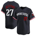 M.Twins #27 Ryan Jeffers Player Black Home Replica Baseball Jerseys