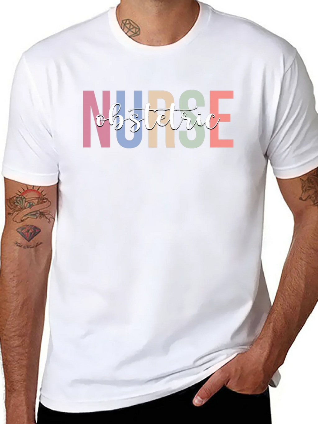 Obstetric Nurse Graphic Tee - Black T-Shirt