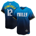 P.Phillies #12 Kyle Schwarber Player City Connect Limited Baseball Jerseys