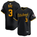 P.Pirates #3 Ji Hwan Bae Player Black Limited Baseball Jerseys