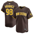 S.Diego Padres #98 Randy Vasquez Player Road Limited Baseball Jerseys
