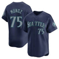 S.Mariners #75 Andres Munoz Player Navy Limited Road Baseball Jerseys