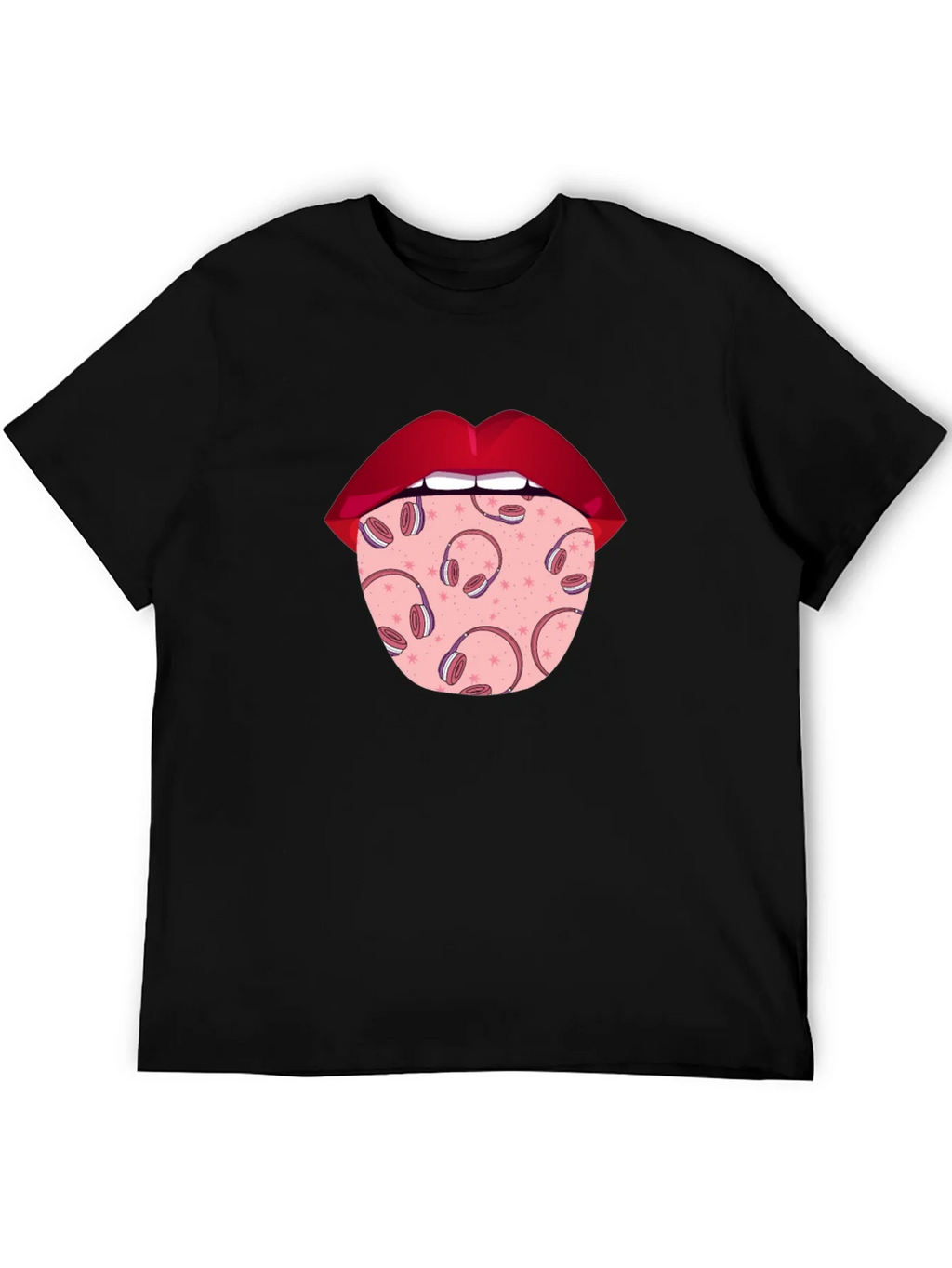 Statement Tongue T-Shirt - Music Lover