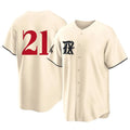 T.Rangers #21 Jake Burger Player Cream City Connect Limited Baseball Jerseys