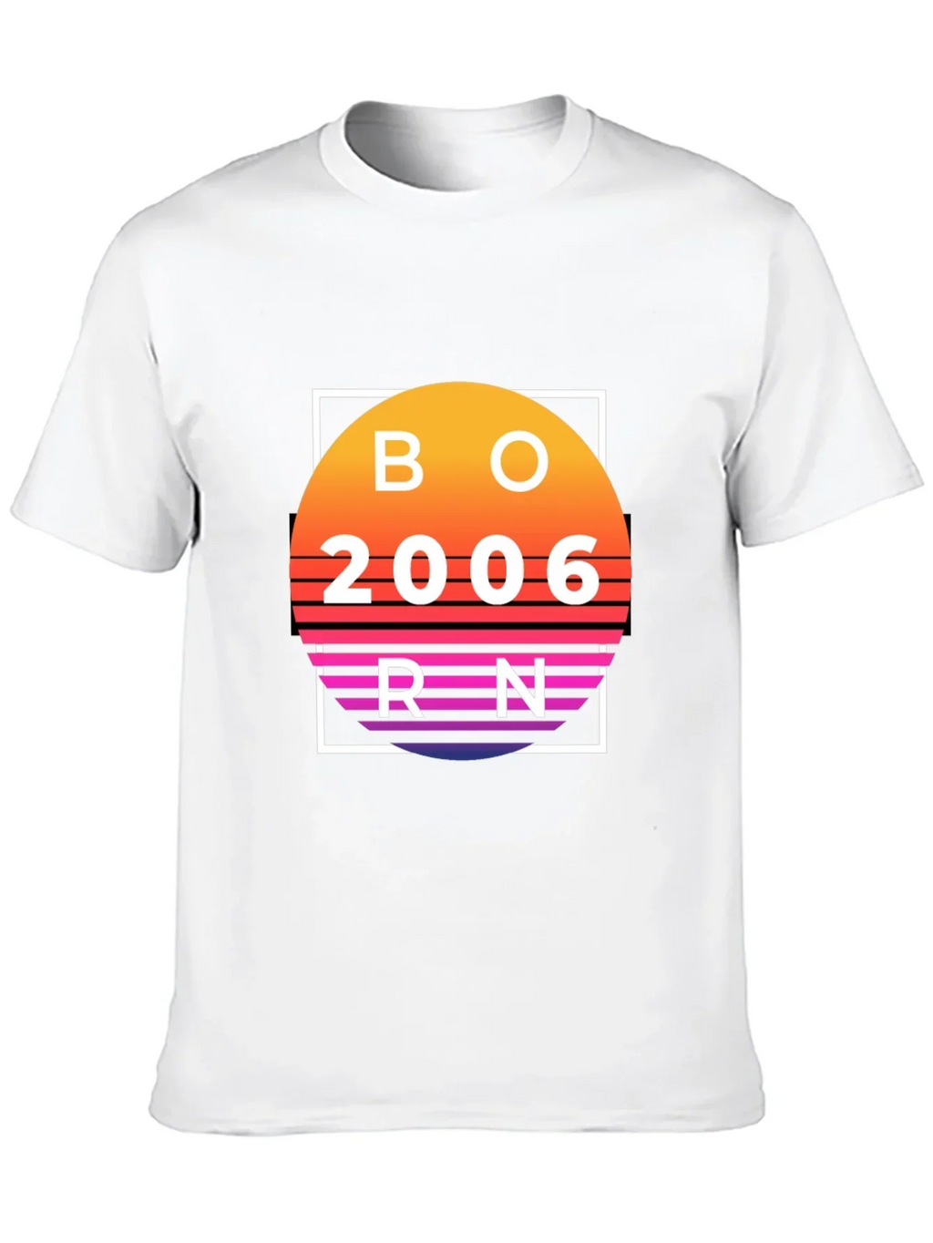 Born in 2006 Retro Sunset T-Shirt