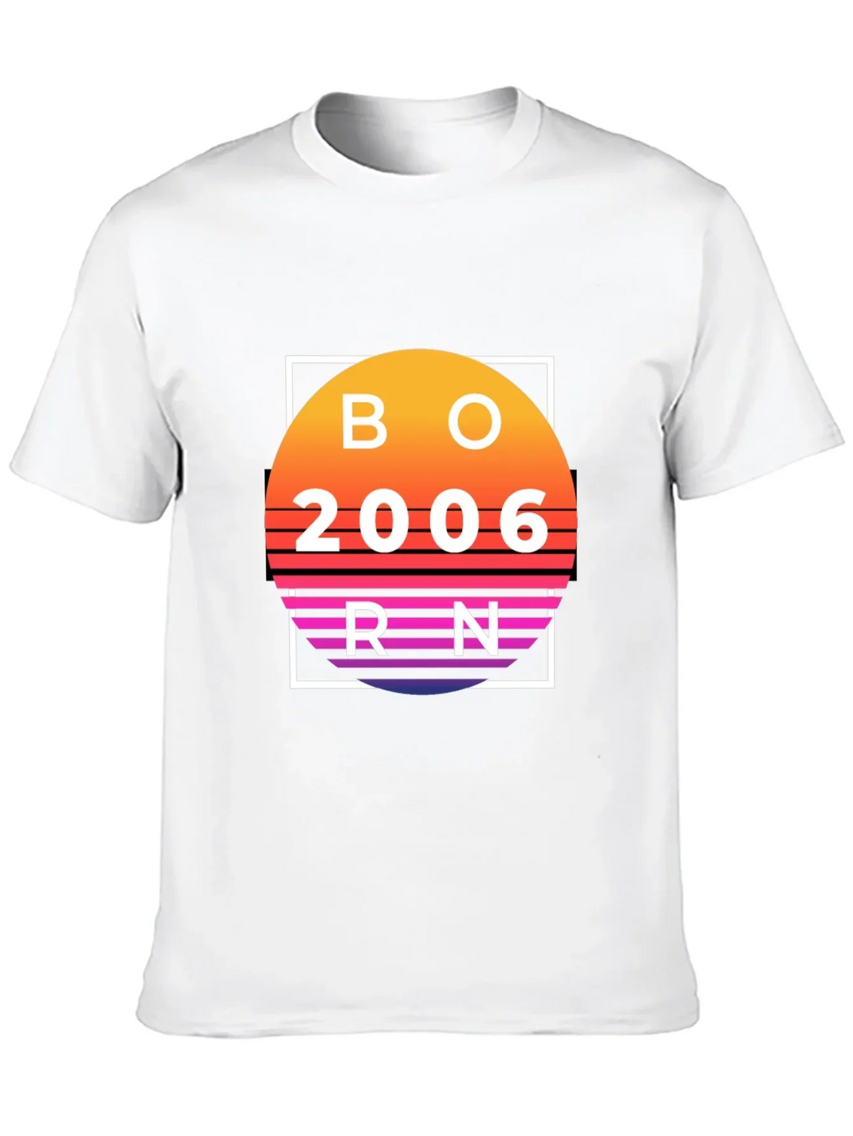Born in 2006 Retro Sunset T-Shirt