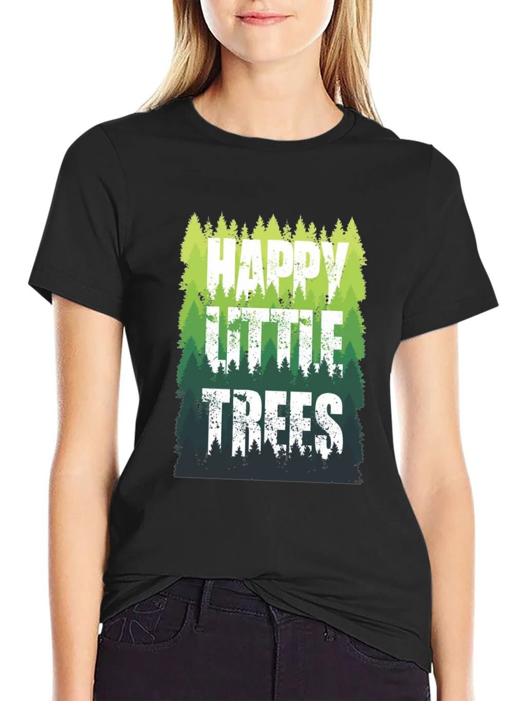 Happy Little Trees Graphic T-Shirt